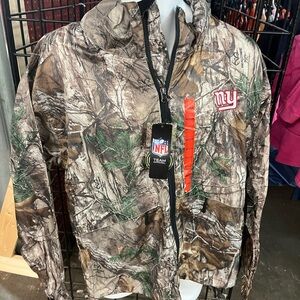 NWT MEN’S NEW YORK GIANTS CAMO ZIP UP JACKET